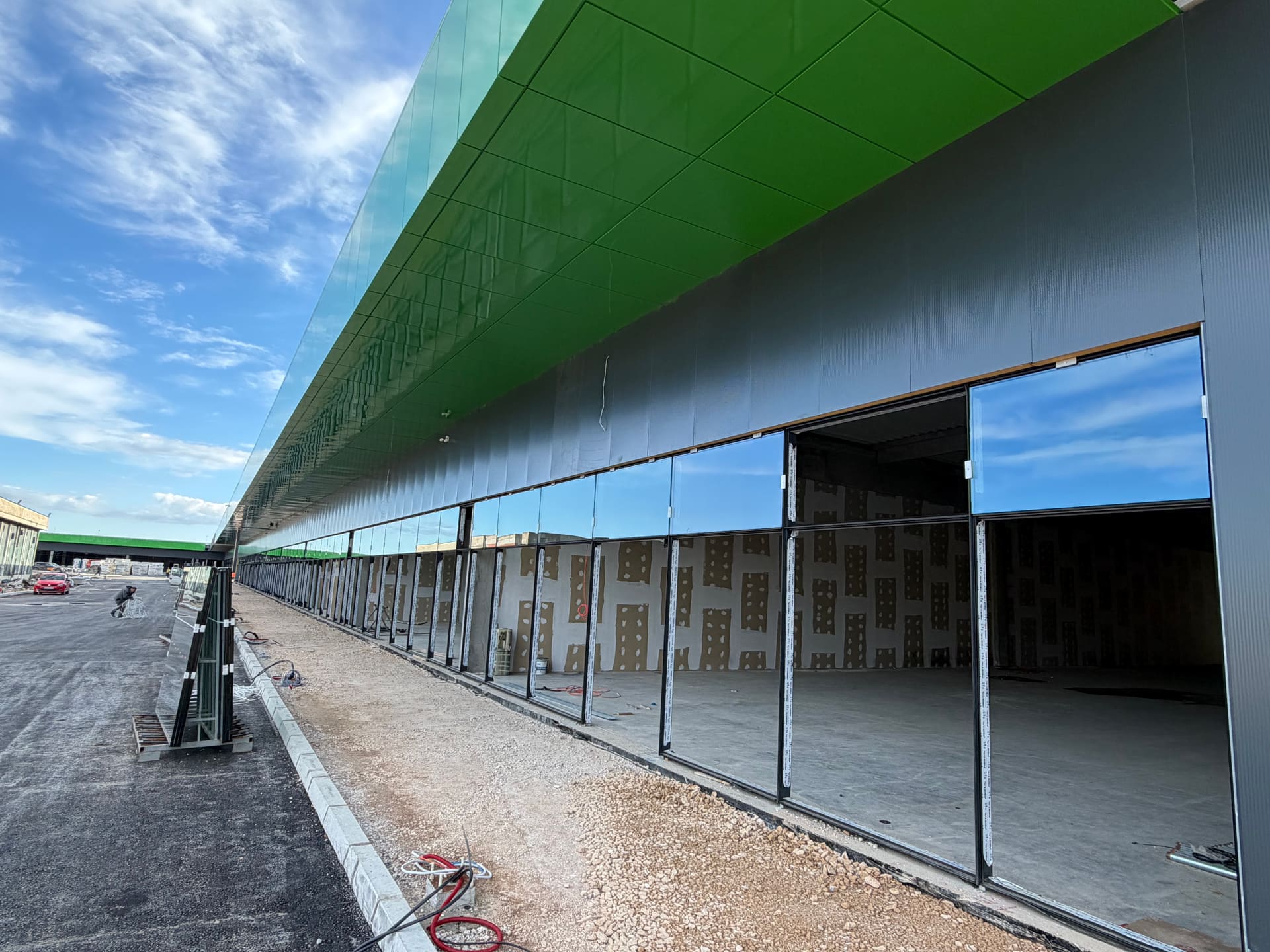 Alubond aluminum composite panel cladding